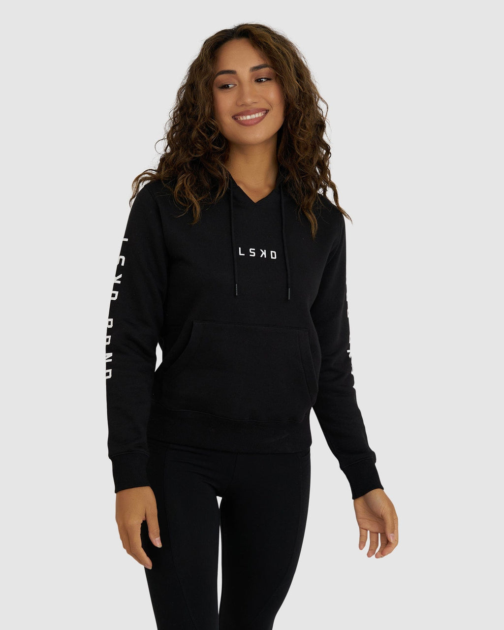 Model wearing Perspective Hoodie - Black