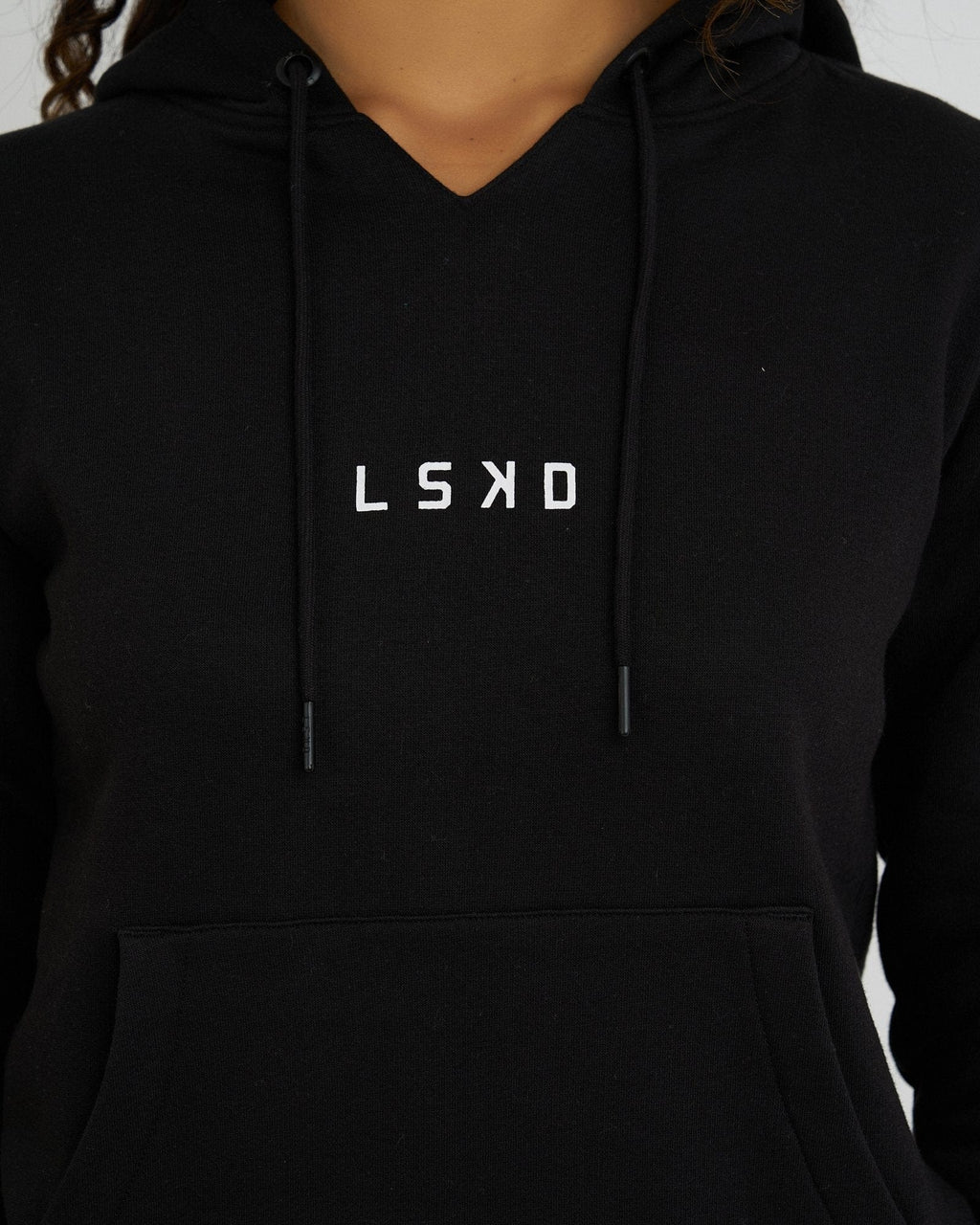 Model wearing Perspective Hoodie - Black