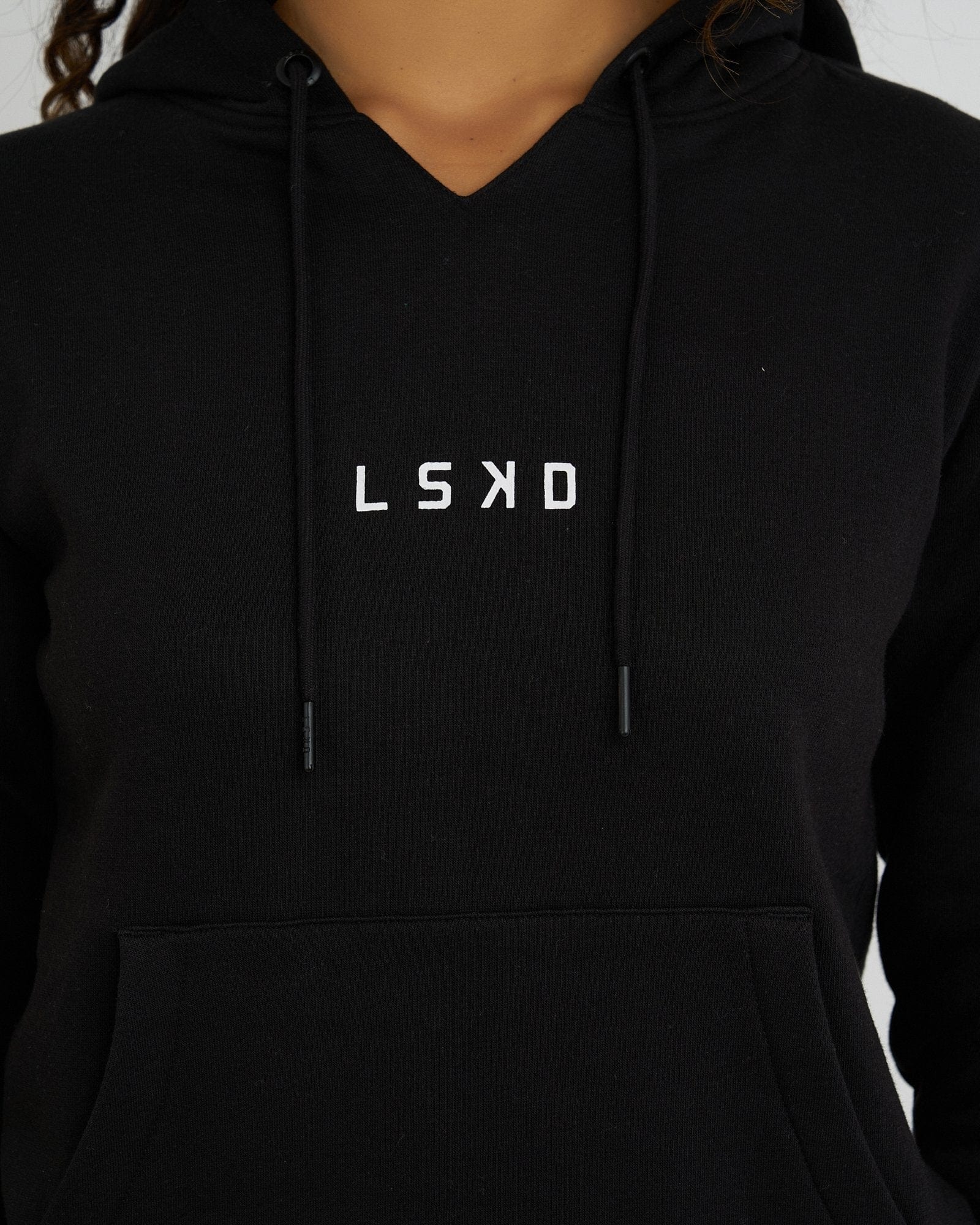 Model wearing Perspective Hoodie - Black