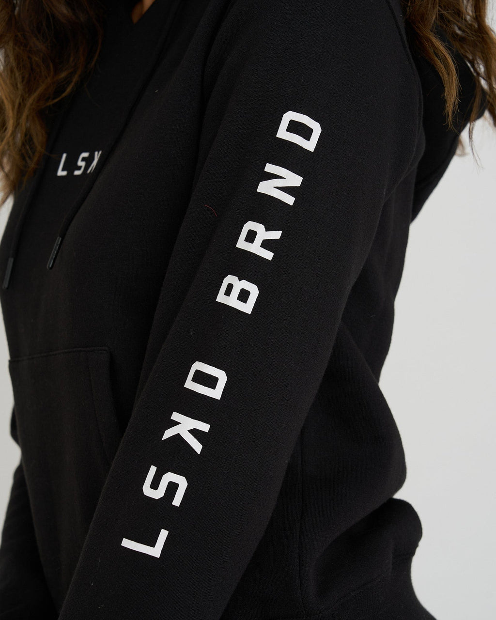 Model wearing Perspective Hoodie - Black