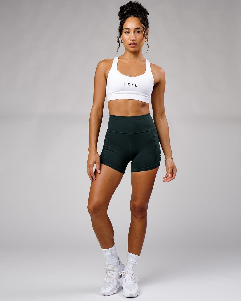 Model wearing Rep X-Short Tight - Deep Teal