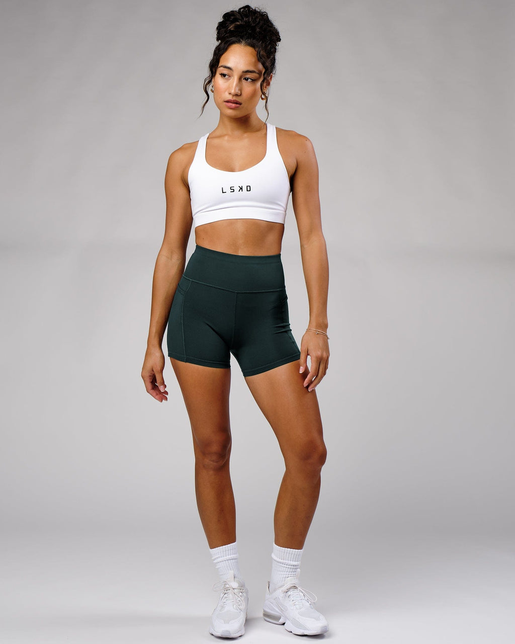 Model wearing Rep X-Short Tight - Deep Teal