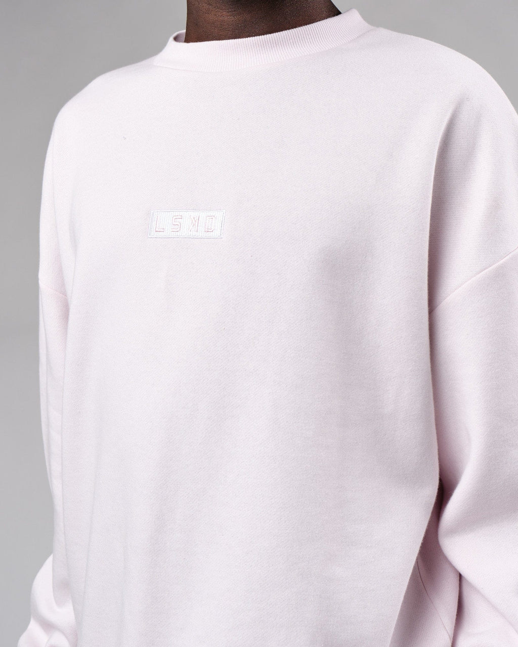 Model wearing Cornerstone Sweater Oversize - Orchid Ice