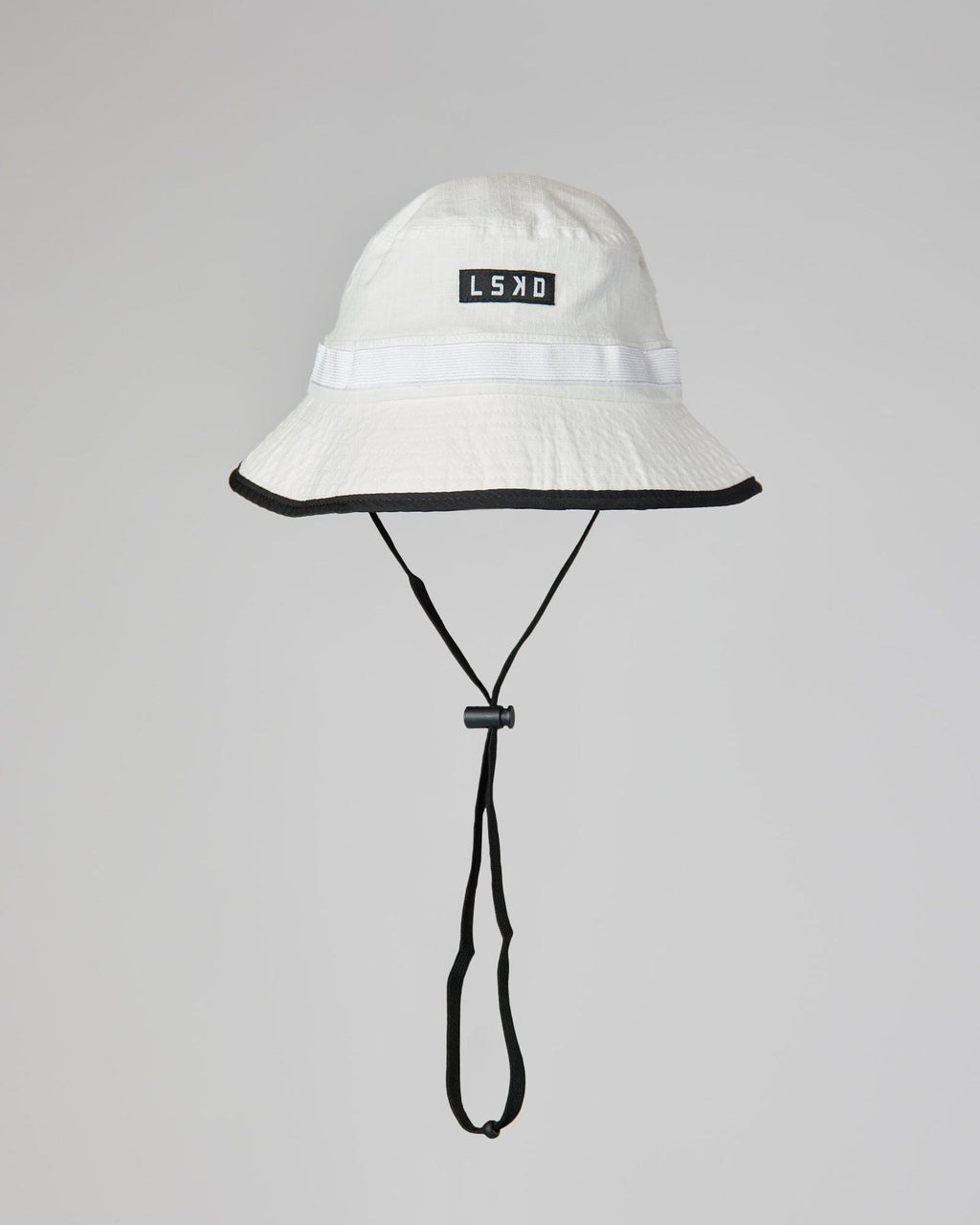 Model wearing Performance Boonie Hat - White