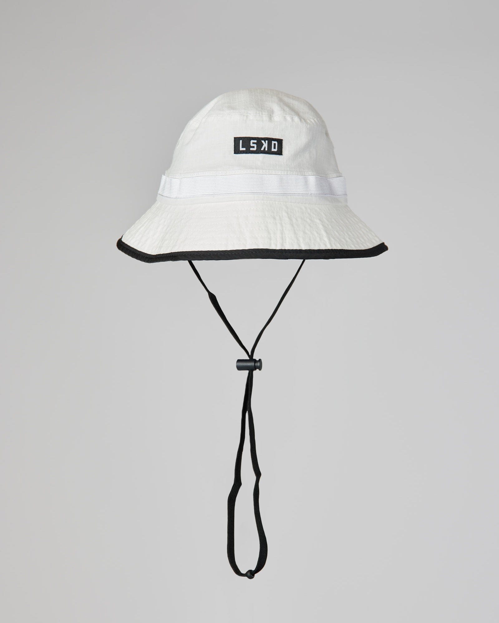 Model wearing Performance Boonie Hat - White