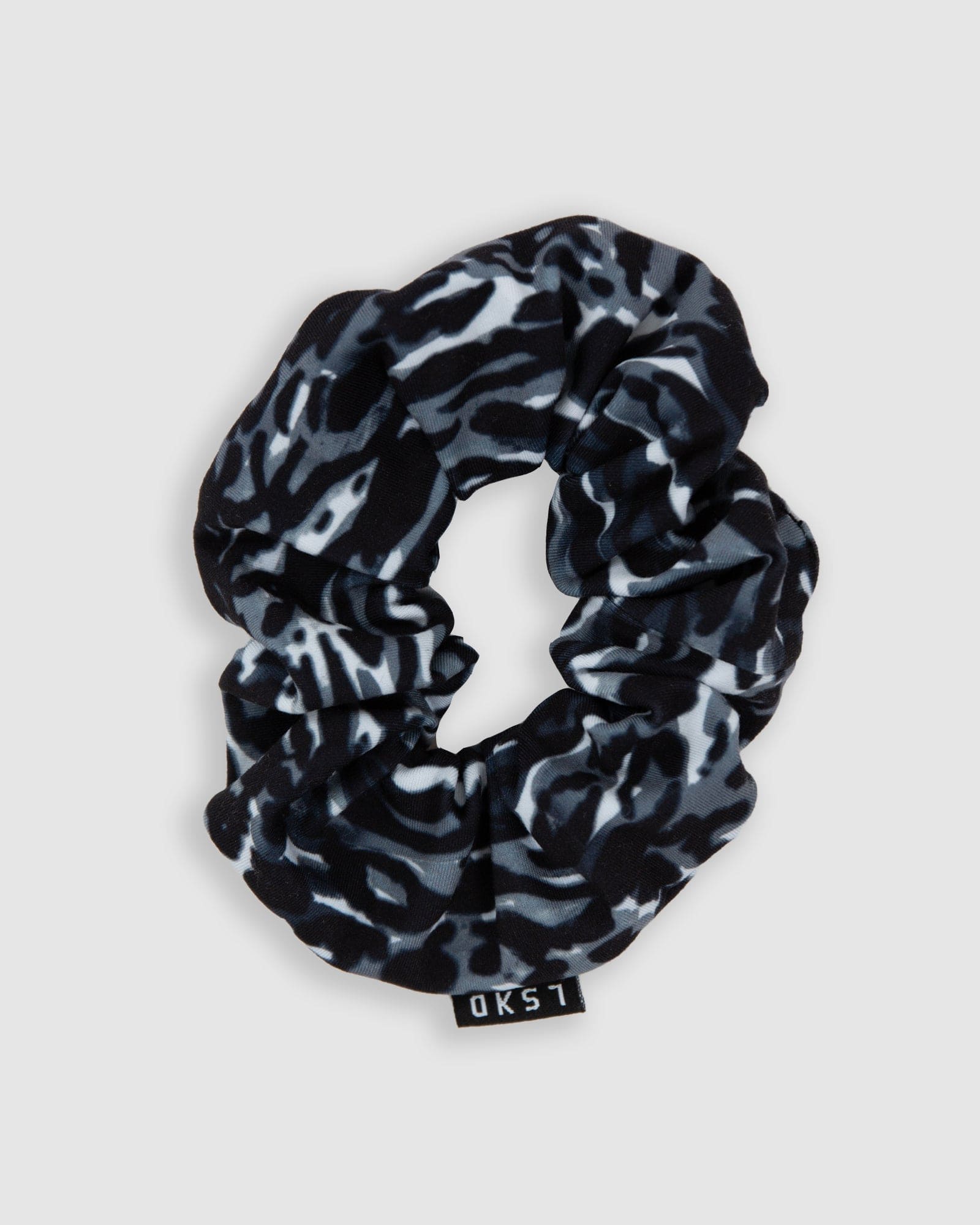 Model wearing Rep Scrunchie - Night Leopard