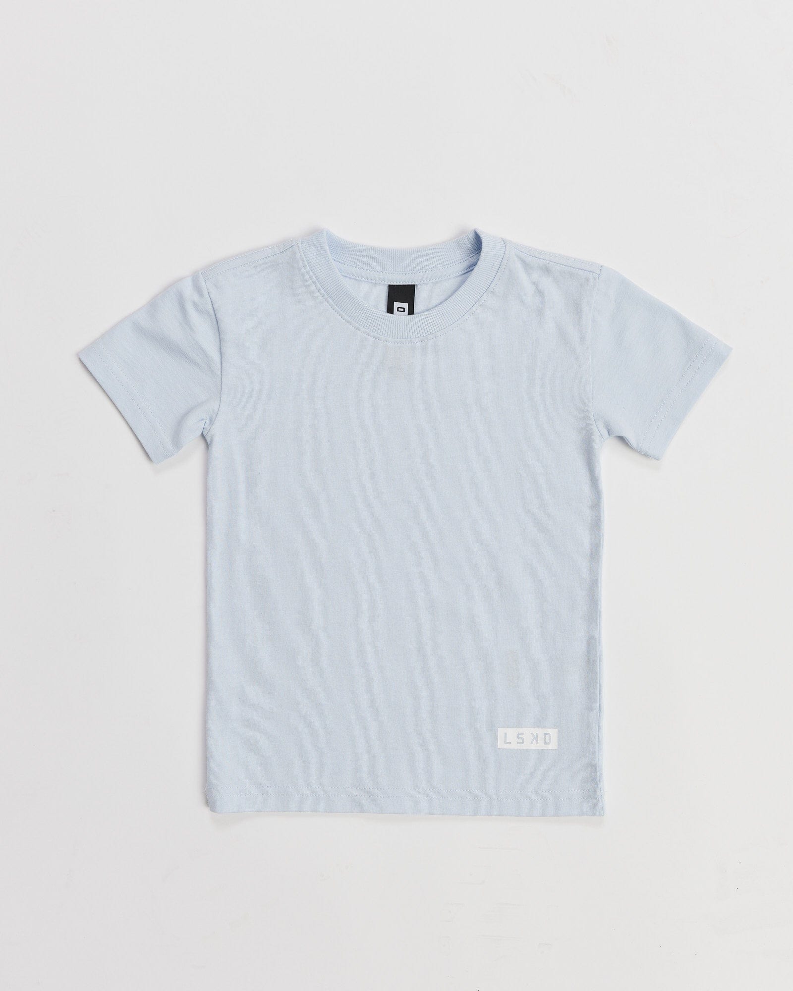 Model wearing Instruction 2.0 Tee (00-8) - Sky Blue