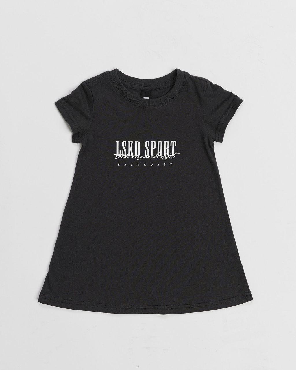 Model wearing Faculty Boxy Tee Dress (00-8) - Sky Blue