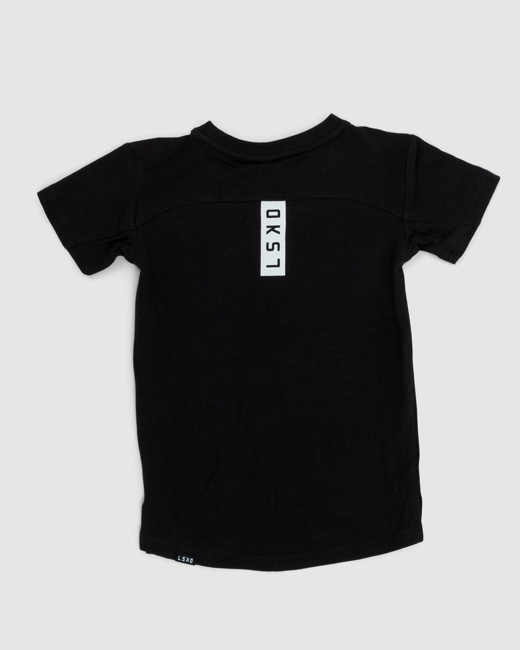 Model wearing Tab Tee (00-8) - Black