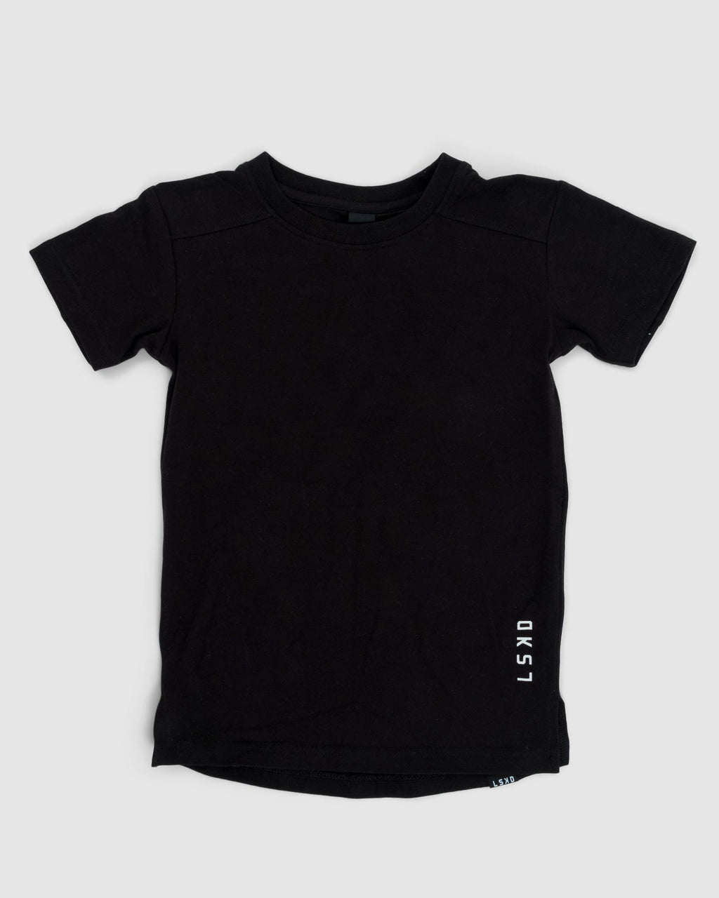 Model wearing Tab Tee (00-8) - Black