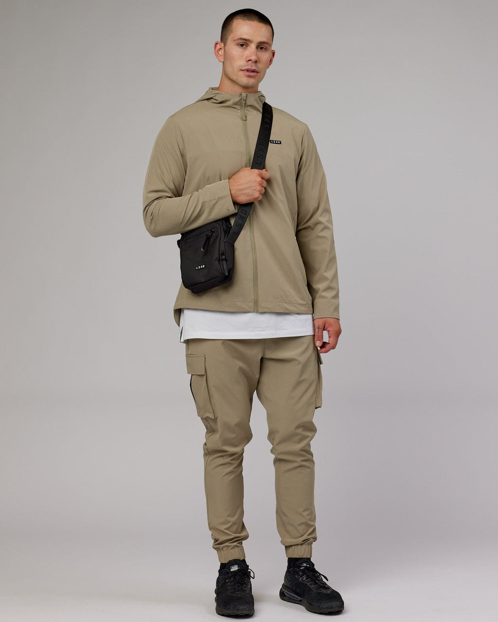 Model wearing All Day Crossbody Bag - Black