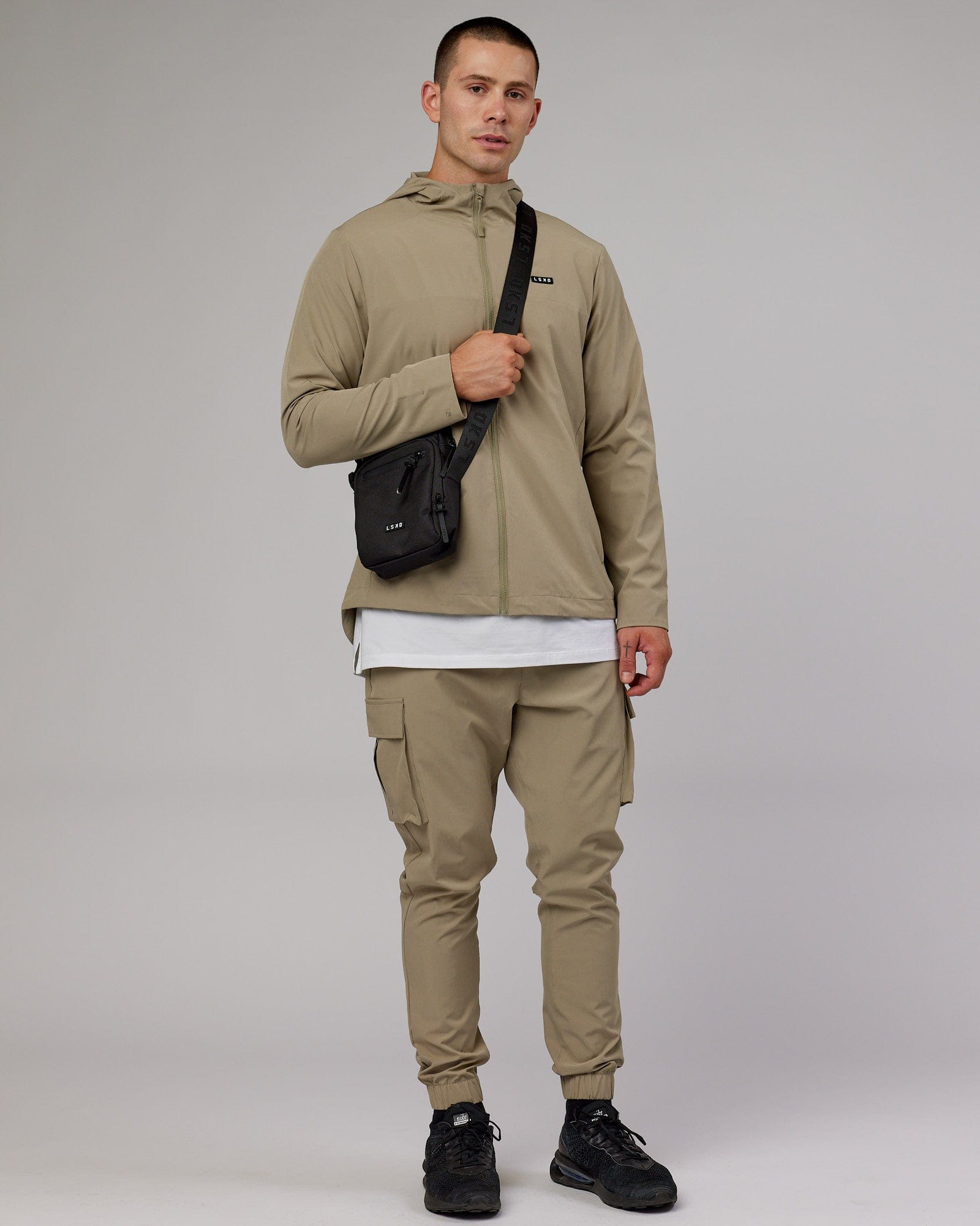 Model wearing All Day Crossbody Bag - Black