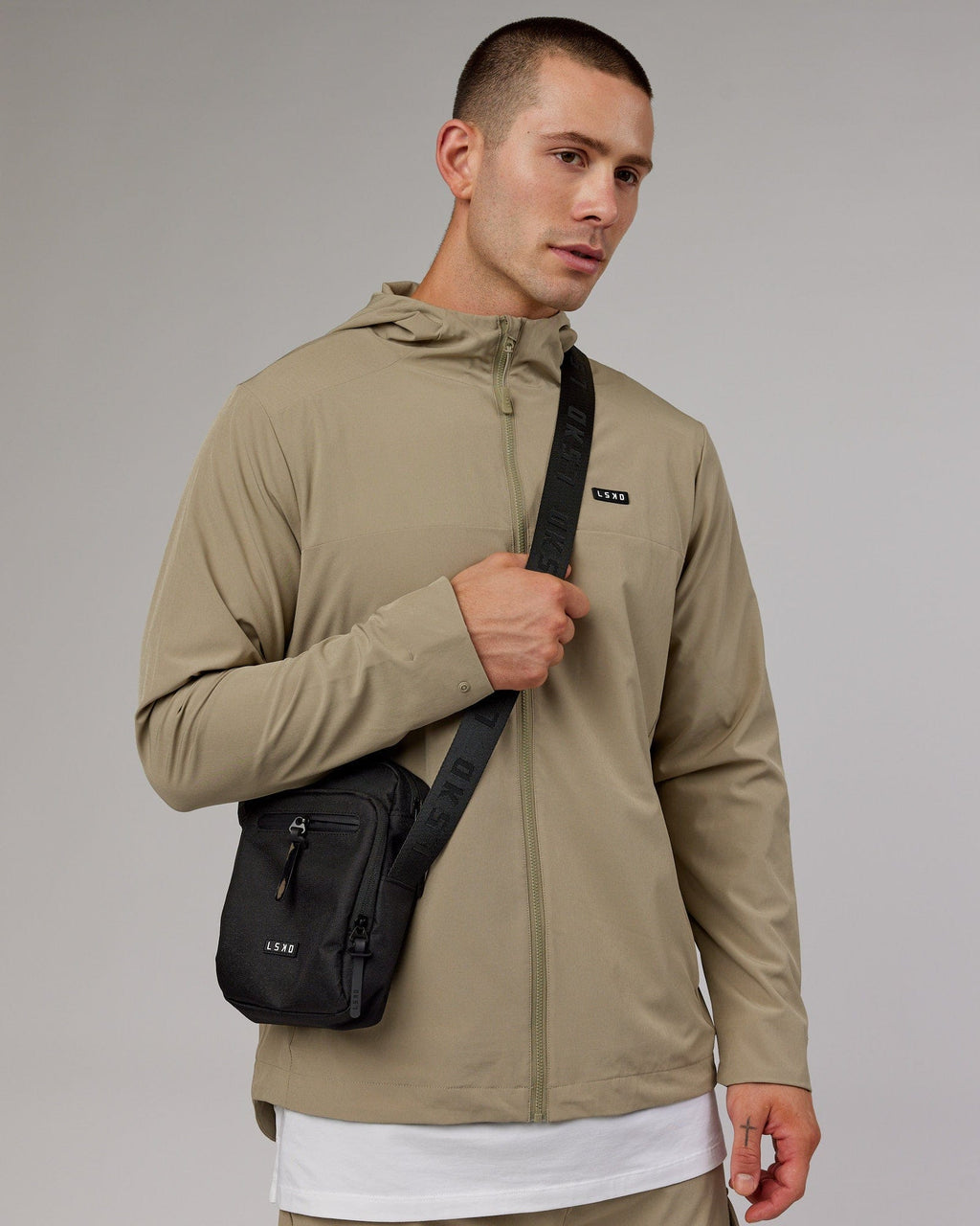 Model wearing All Day Crossbody Bag - Black