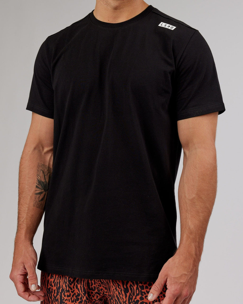 Model wearing Athlete FLXCotton Tee - Black