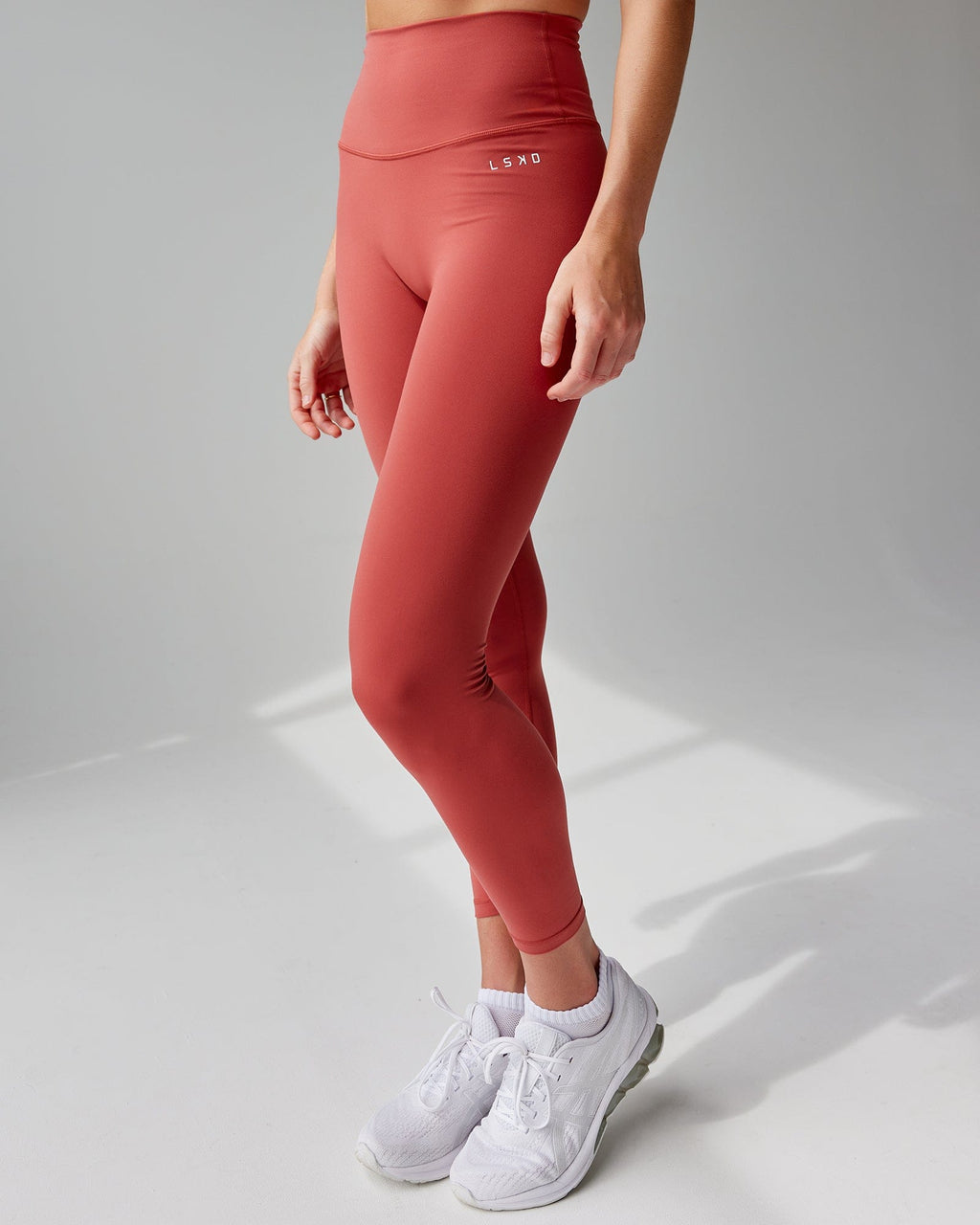 Model wearing Base 2.0 7/8 Length Tight - Paprika