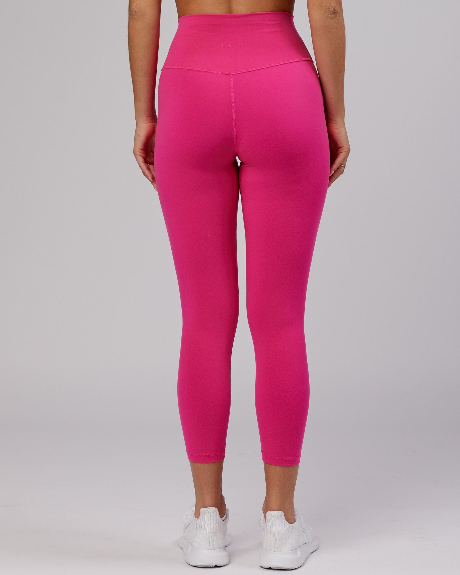 Model wearing Base 7/8 Length Tight - Magenta