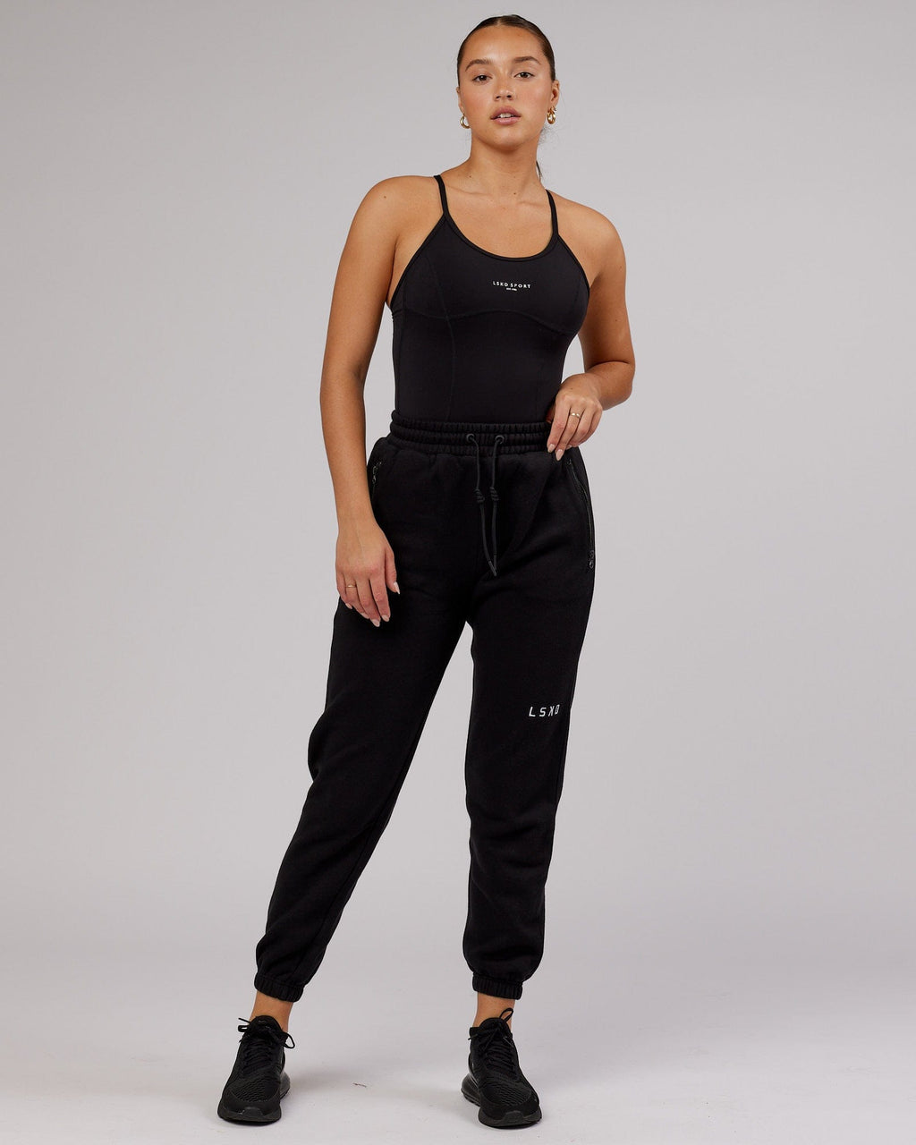 Model wearing Bend Bodysuit - Black