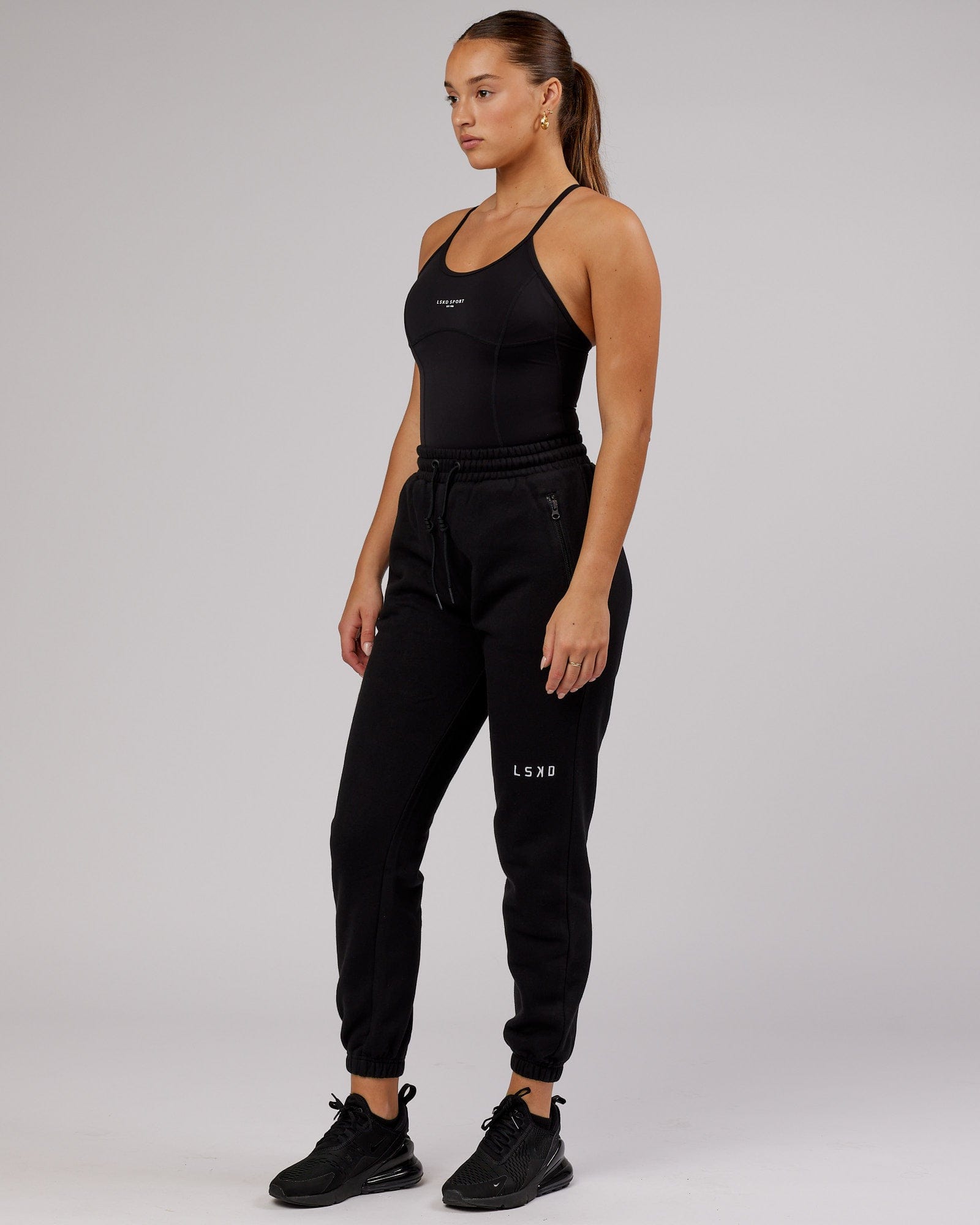 Model wearing Bend Bodysuit - Black