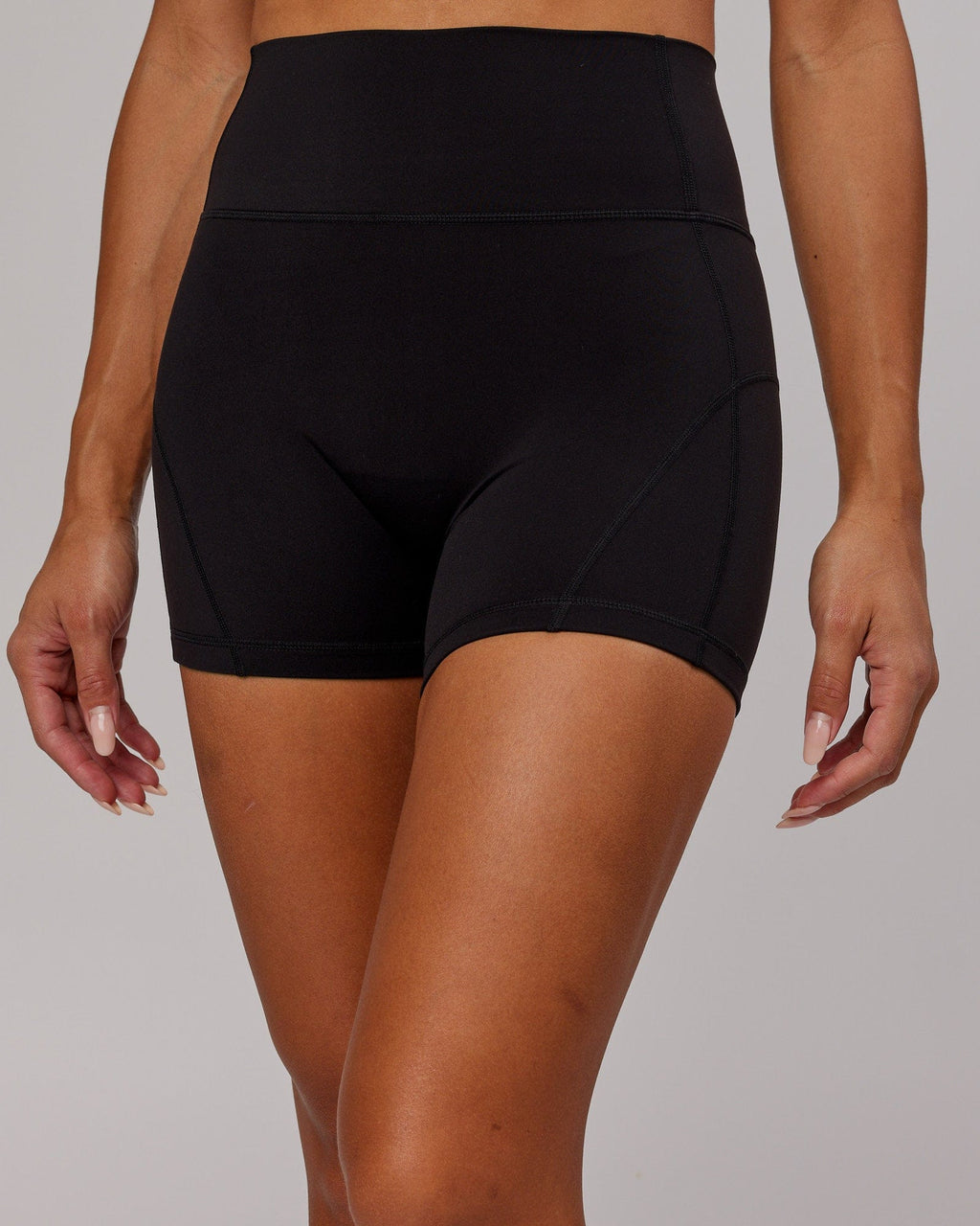 Model wearing Bend X-Short Tight - Black