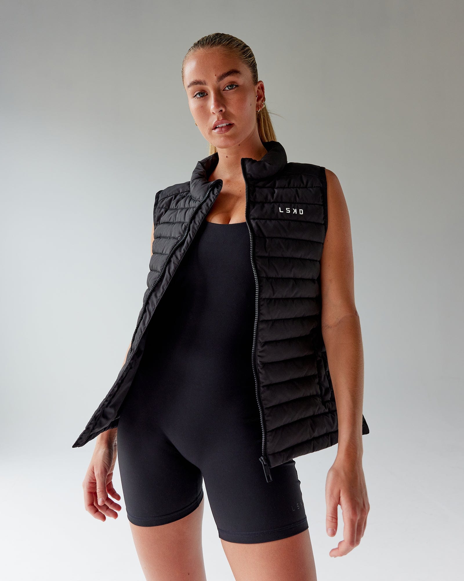 Model wearing Boost Bodysuit - Black