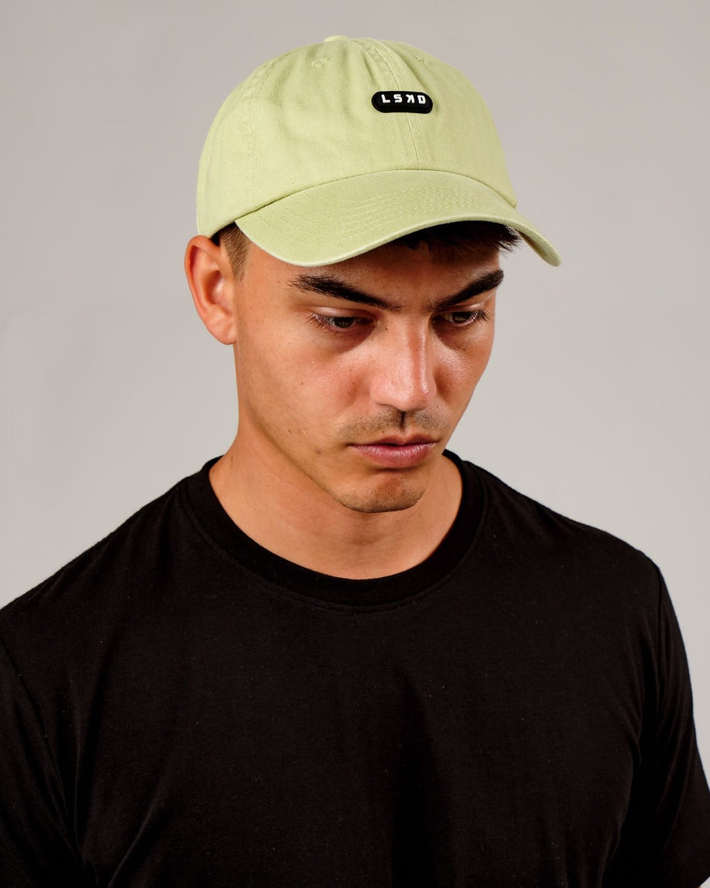 Model wearing Capsule Cap - Pastel Lime