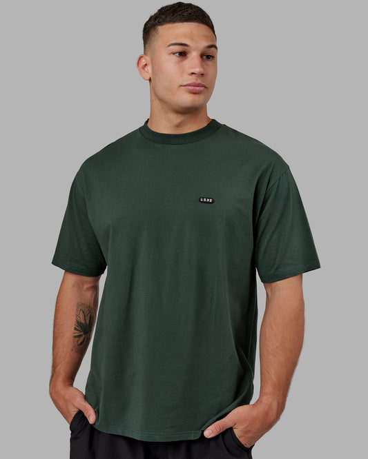 Model wearing Capsule FLXCotton Tee Oversize - Vital Green
