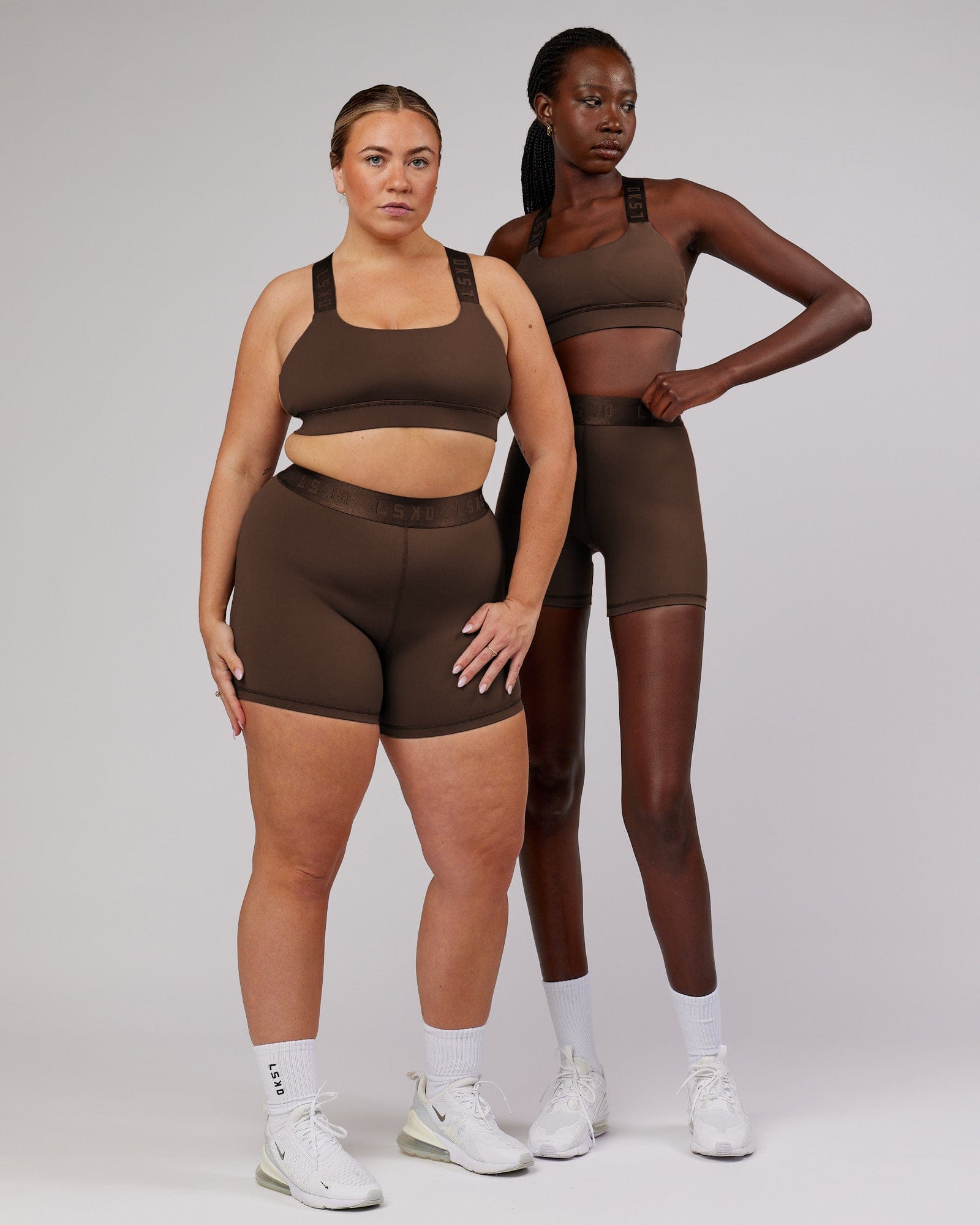 Model wearing Competition X-Short Tight - Walnut