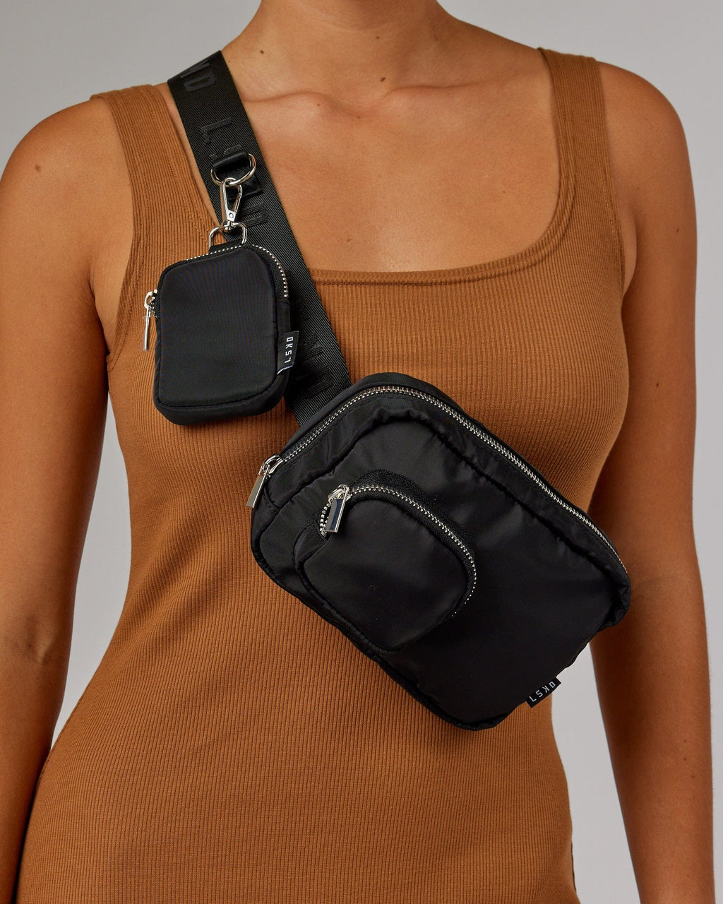 Model wearing Daily Crossbody Bag - Black