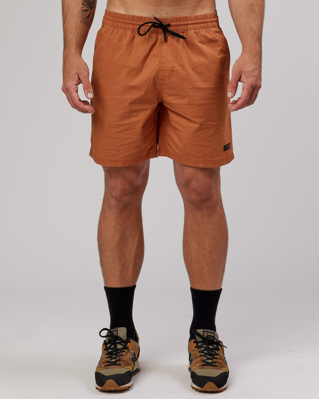 Model wearing Daily Short - Auburn