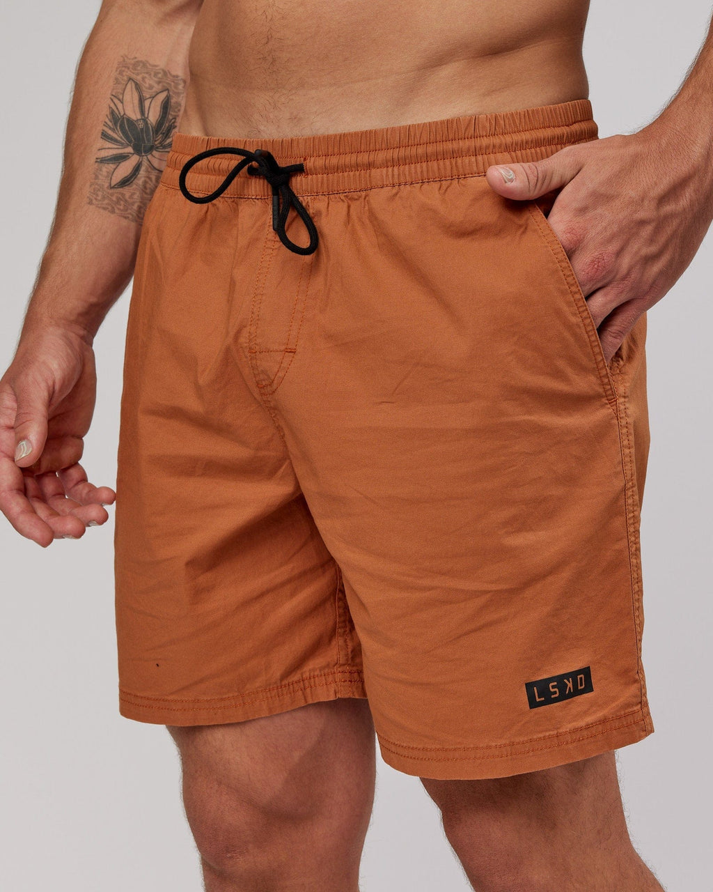 Model wearing Daily Short - Auburn