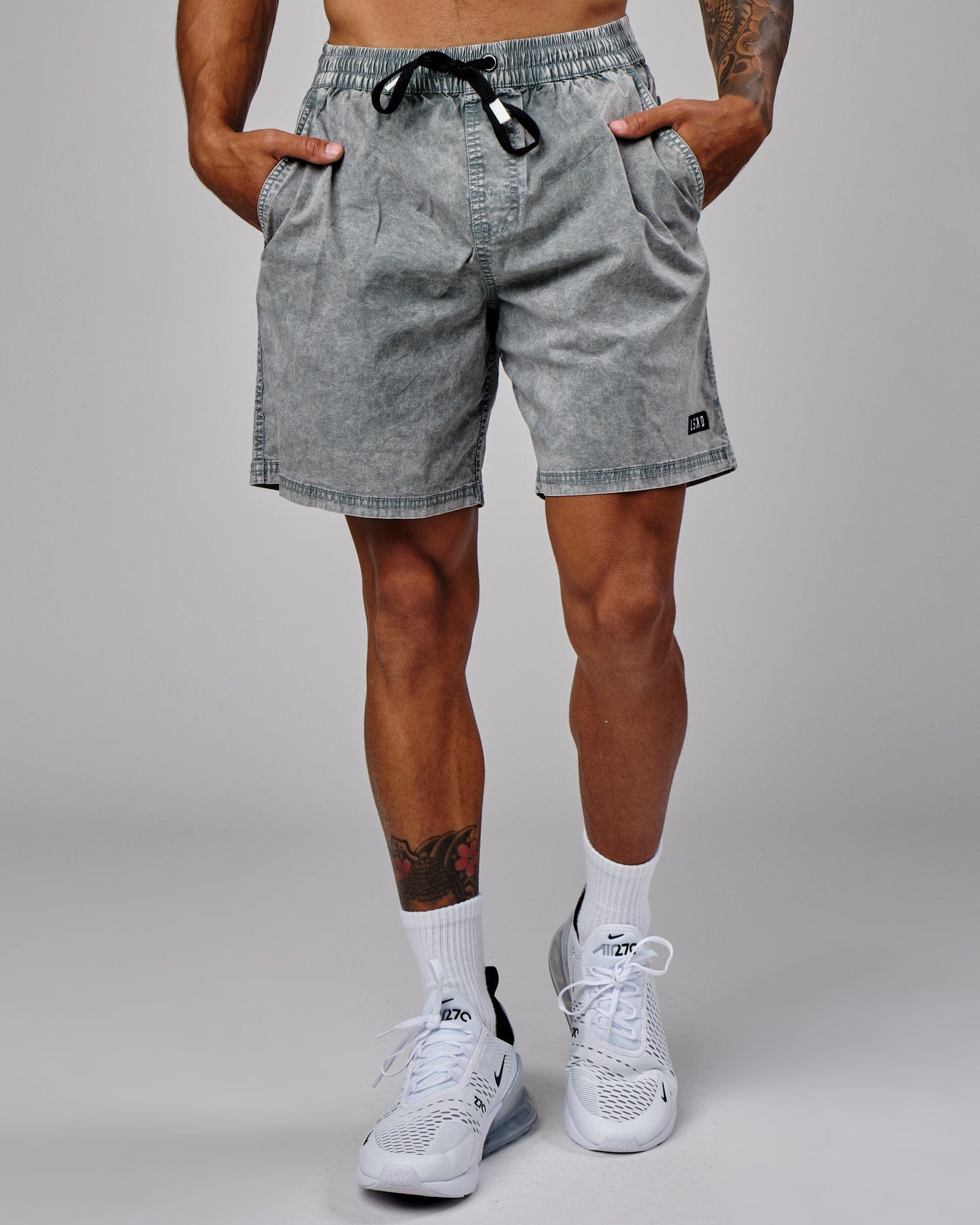 Model wearing Daily Short - Pigment Slate