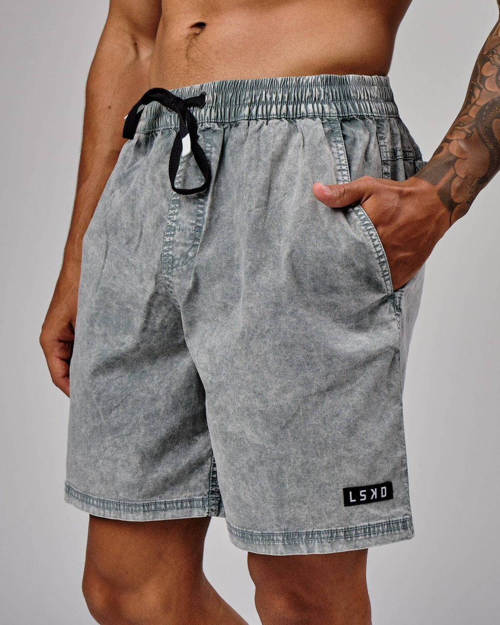 Model wearing Daily Short - Pigment Slate