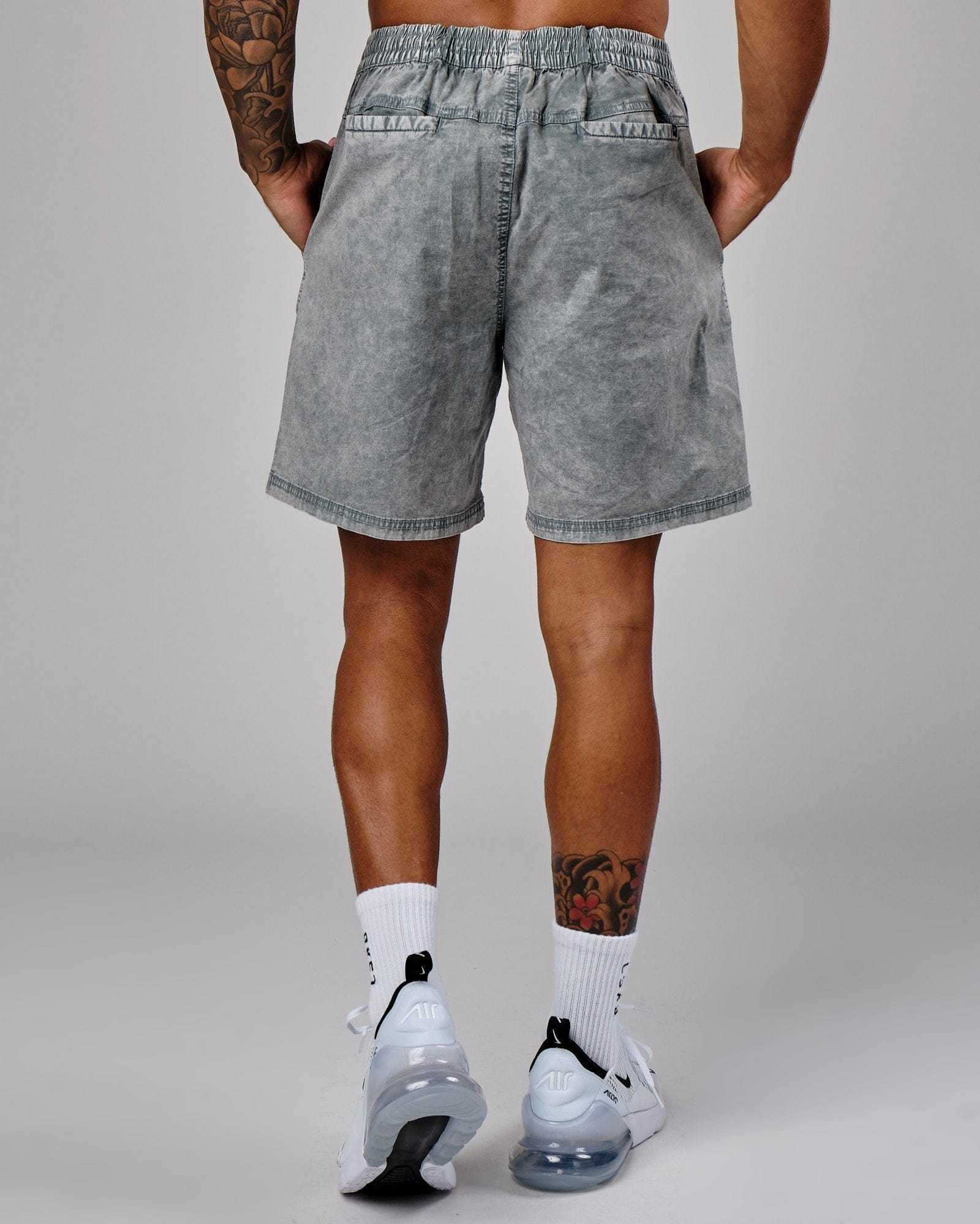 Model wearing Daily Short - Pigment Slate