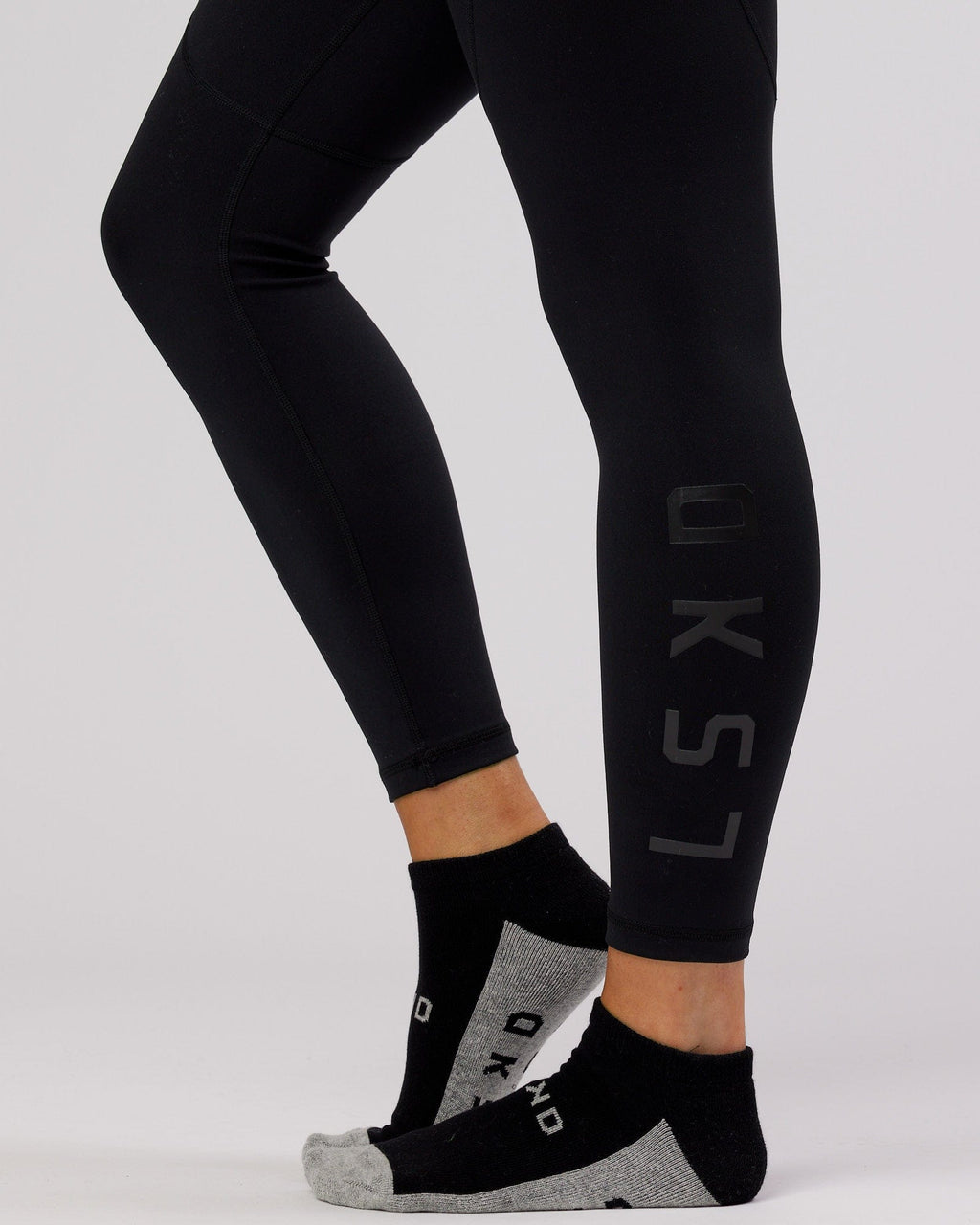 Model wearing 3 Pack Disorder Ankle Sock - Assorted