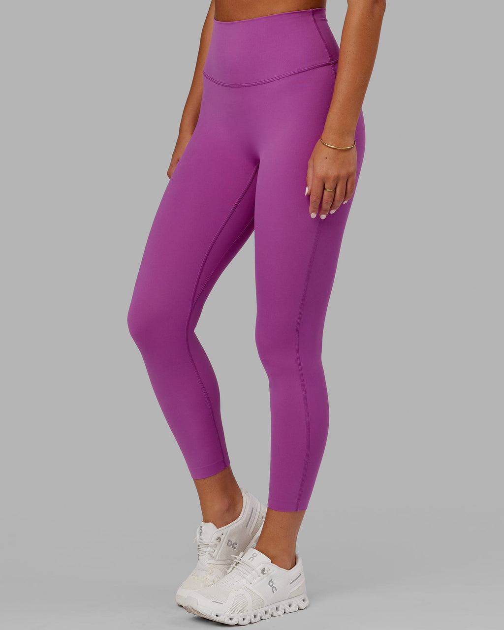 Model wearing Elixir 7/8 Length Tight - Orchid