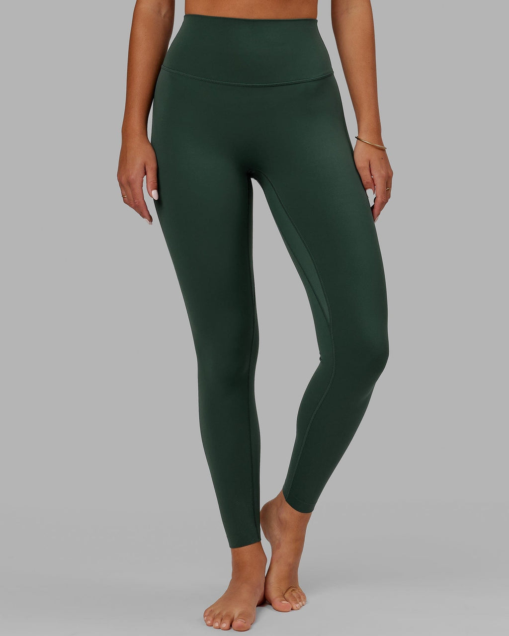 Model wearing Elixir Full Length Tight - Vital Green