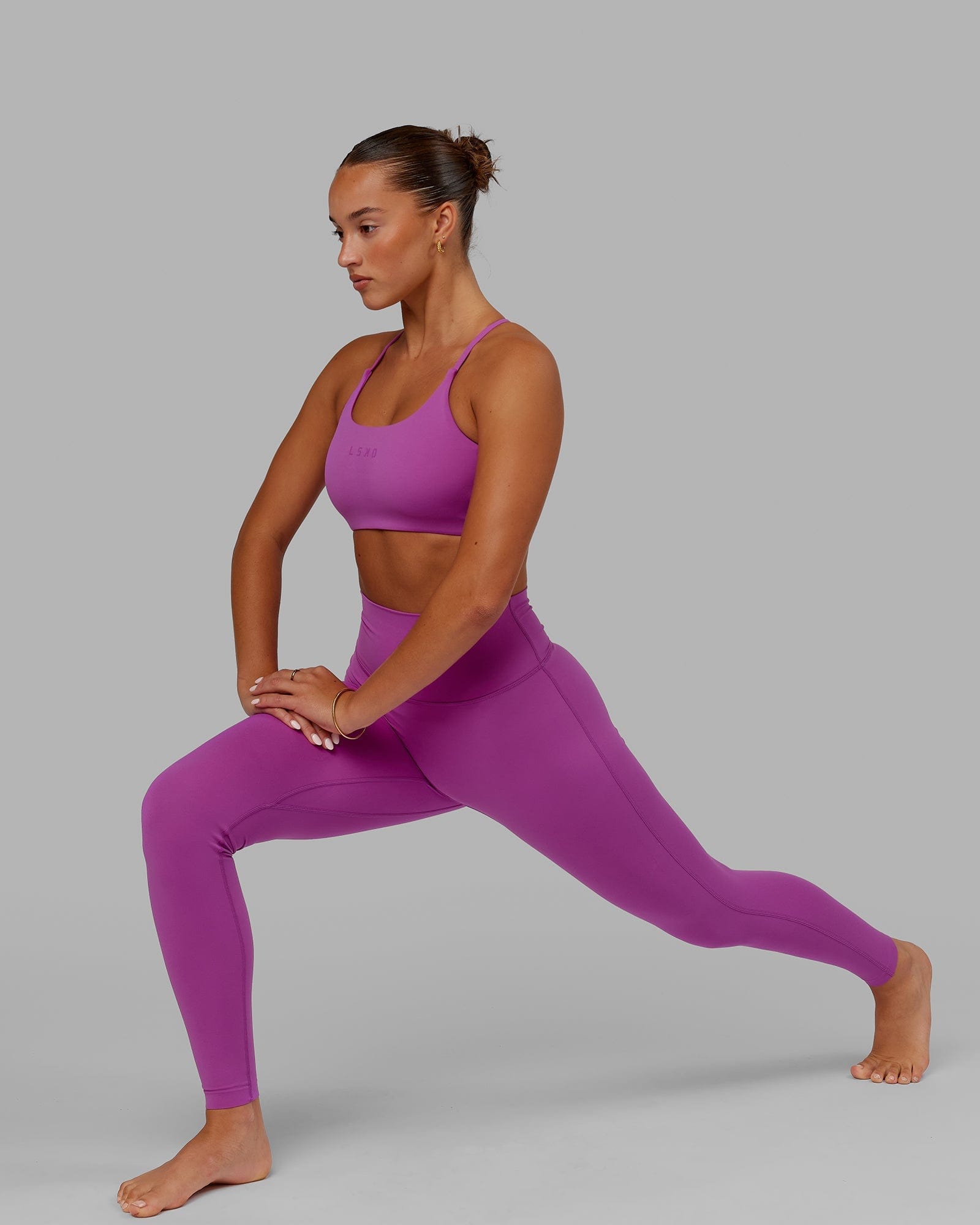 Model wearing Elixir X-Long Tight - Orchid