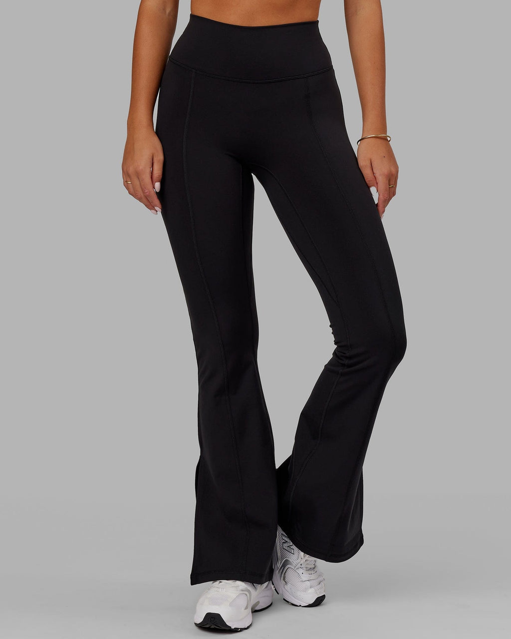 Model wearing Energy Flare Tights - Black