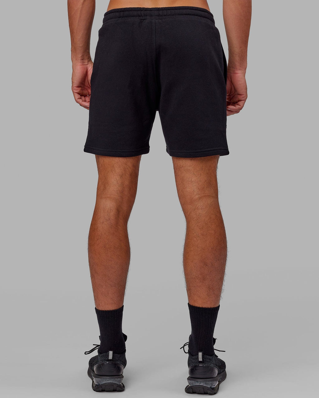 Model wearing Fundamental Track Short - Black-Black