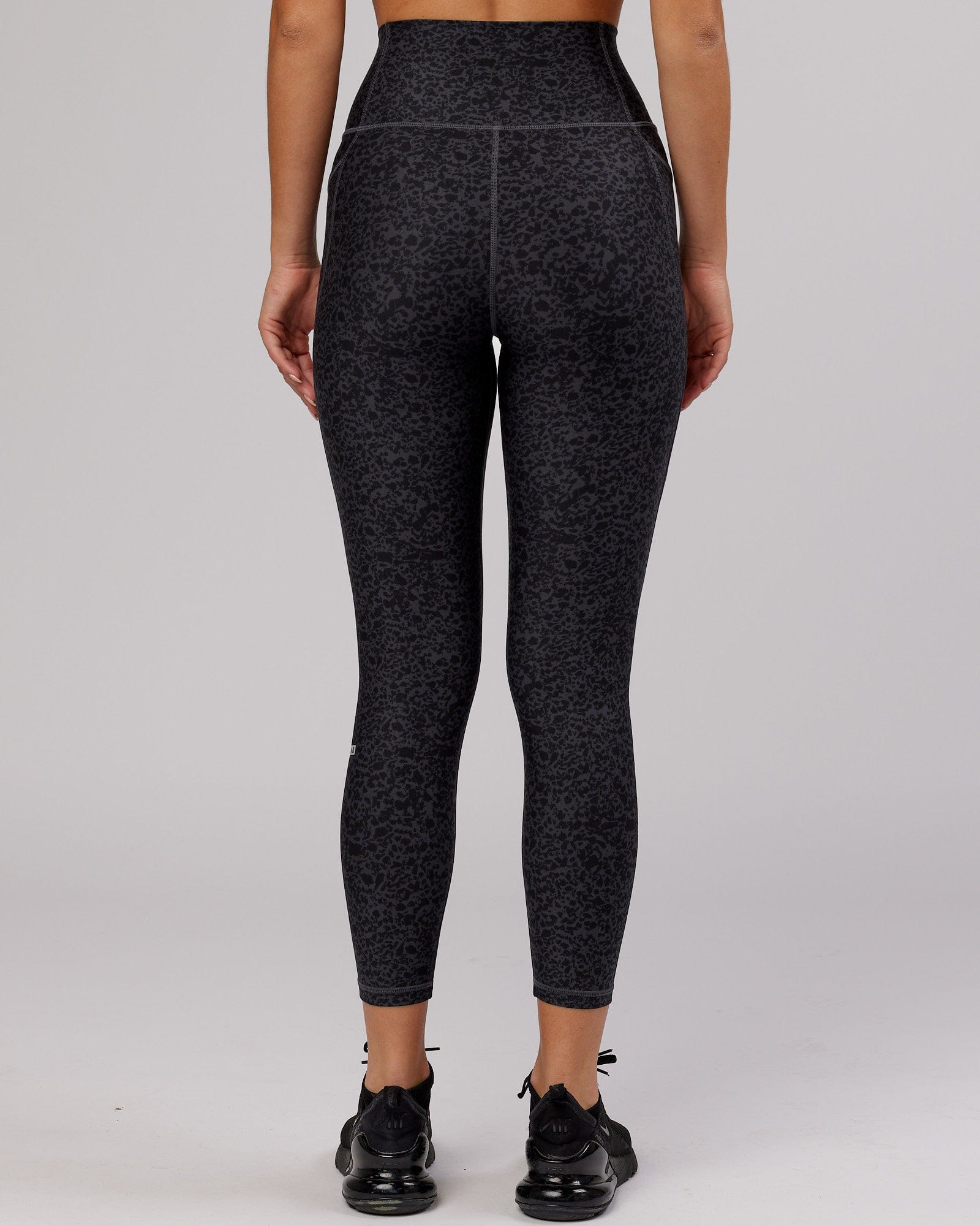 Model wearing Fusion 7/8 Length Tight - Black Etching