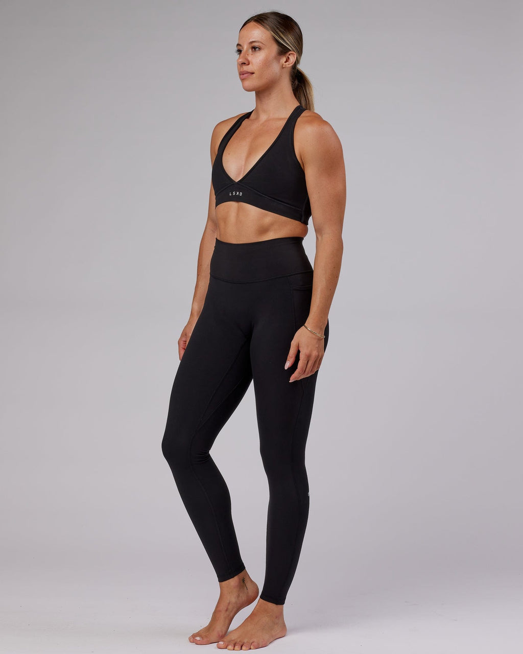 Model wearing Fusion X-Long Tight - Black