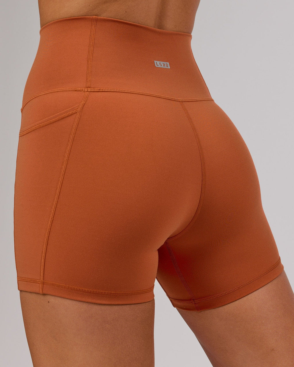 Model wearing Fusion X-Short Tight - Auburn