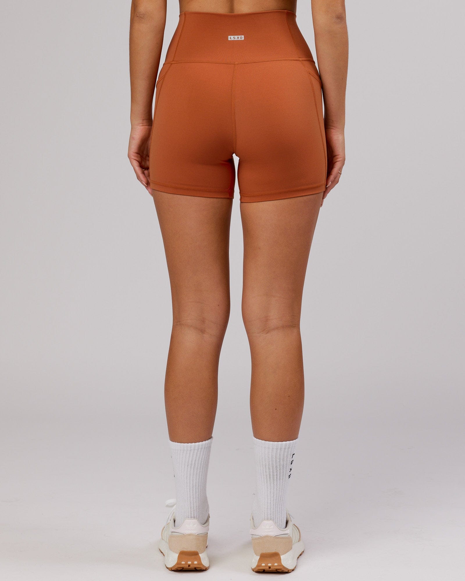 Model wearing Fusion X-Short Tight - Auburn