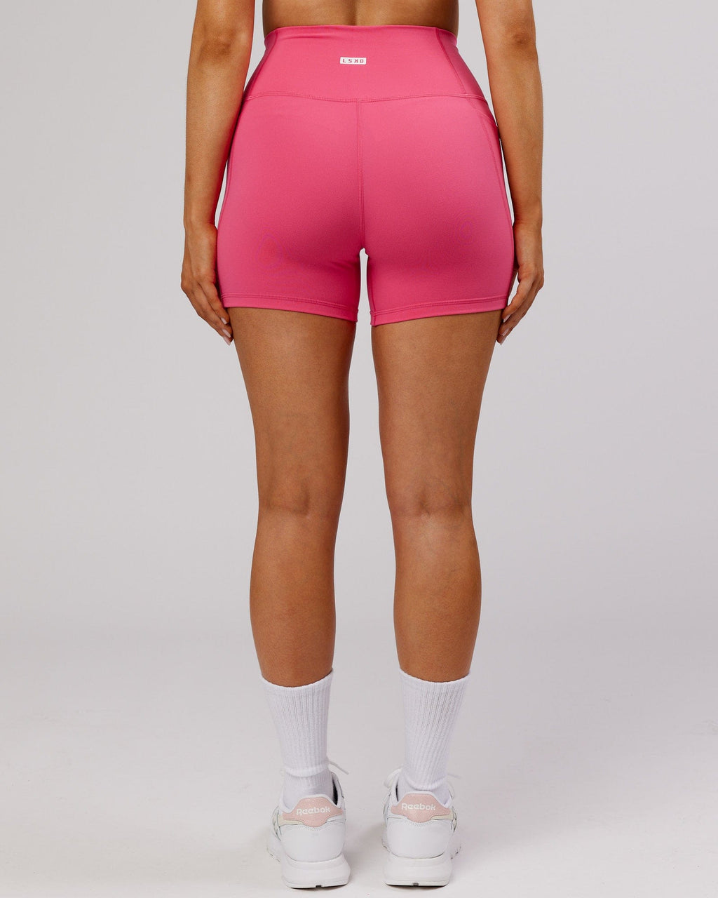 Model wearing Fusion X-Short Tight - Flamingo