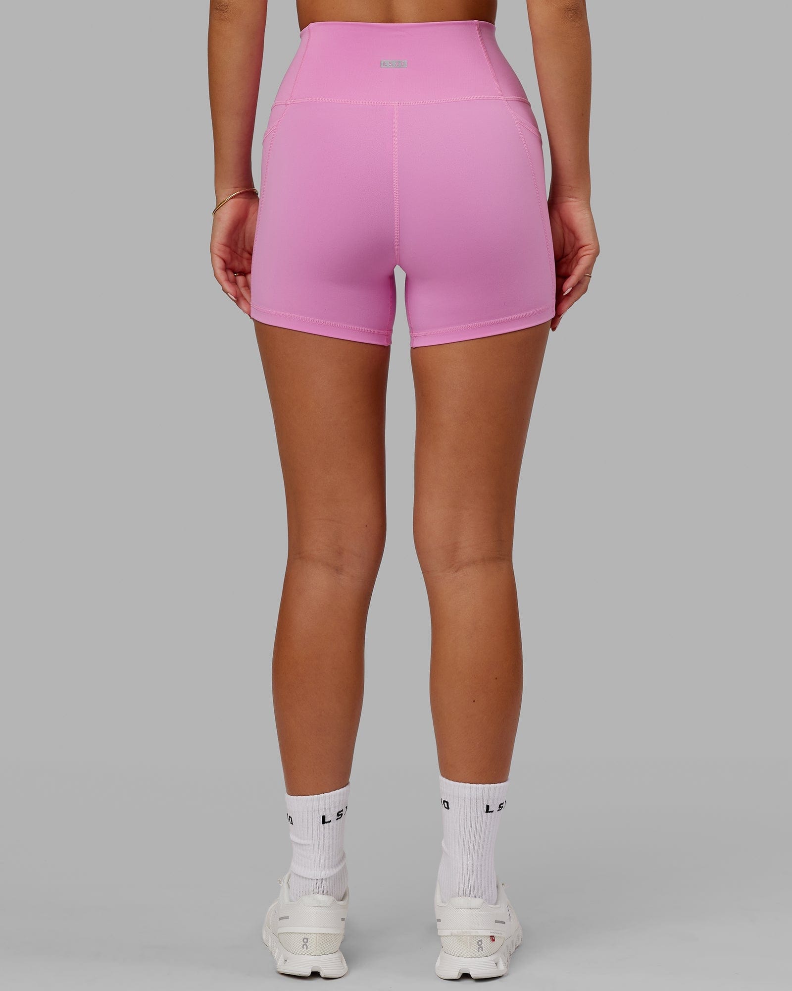 Model wearing Fusion X-Short Tight - Spark Pink