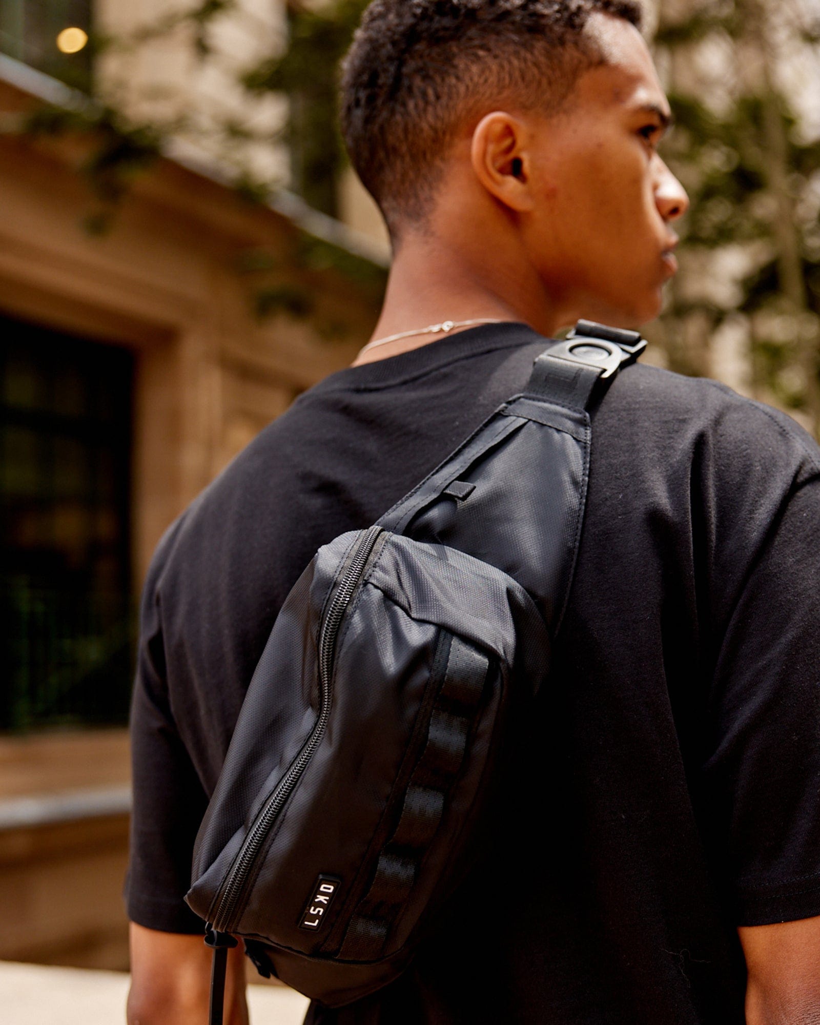 Model wearing Hike Crossbody Bag - Black