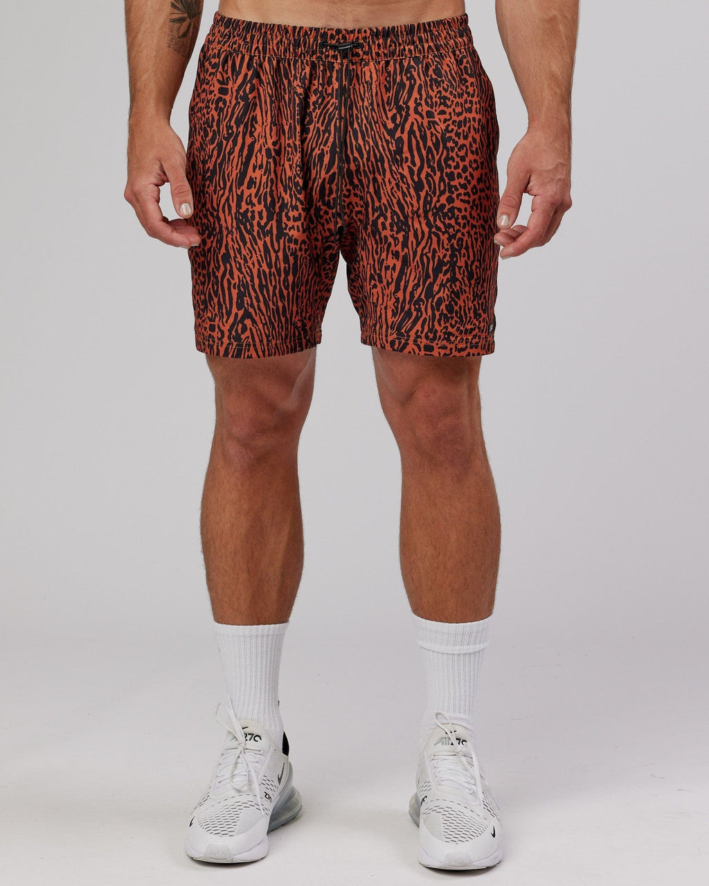 Model wearing Hunter 7" Performance Short - Auburn Black