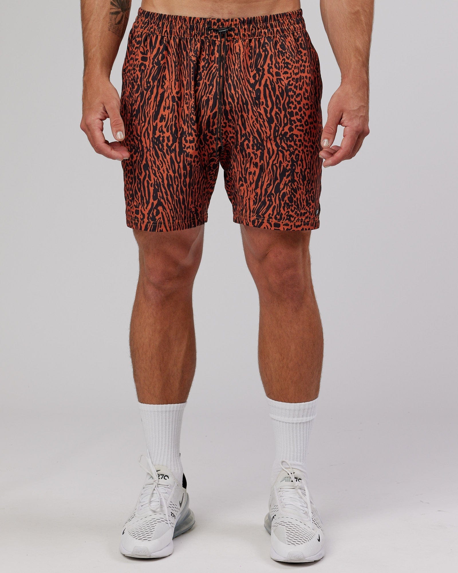 Model wearing Hunter 7" Performance Short - Auburn Black