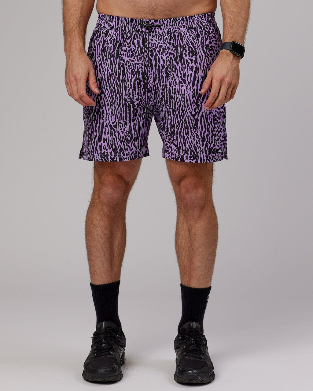 Model wearing Hunter 7" Performance Short - Electric Lavender