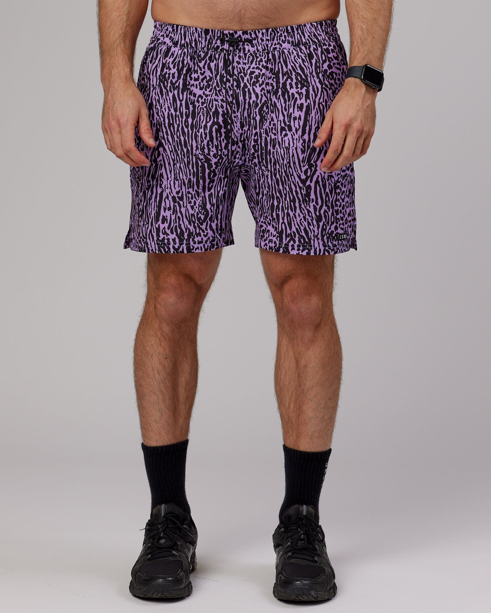 Model wearing Hunter 7" Performance Short - Electric Lavender